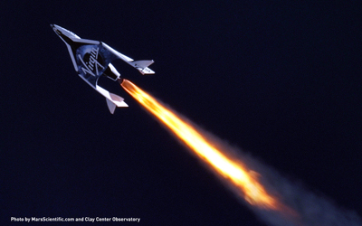 Virgin Galactic spaceship completed crewed flight