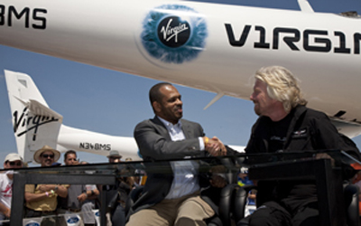 The deal, signed today at the EAA AirVenture air show in Oshkosh, Wisconsin attended by Sir Richard Branson, Founder of Virgin Group, and Mohamed Badawy Al-Husseiny, CEO of Aabar. The signing ceremony is taking place alongside Virgin Galactic’s new carrier space launch vehicle, WhiteKnightTwo (VMS Eve) which is making its public demonstration flying debut in Oshkosh.